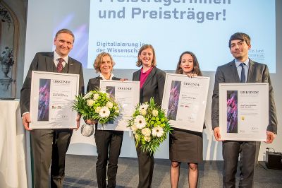 von links nach rechts: Gernot Müller-Putz, Elisabeth Staudegger, Barbara Eibinger-Miedl, Johanna Pirker, Josef Peter Schöggl